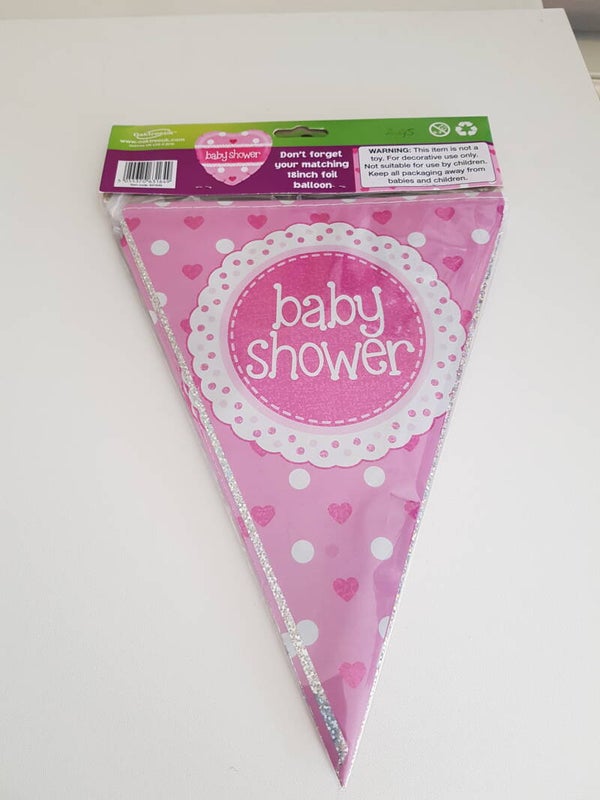 Vlaggenlijn baby shower 3,9 mtr