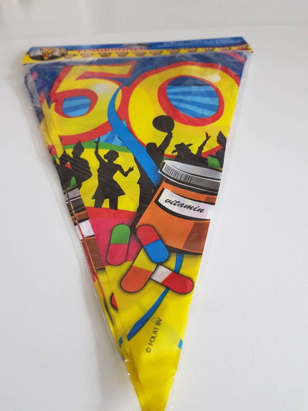 Vlaggenlijn leeftijd 50 10mtr