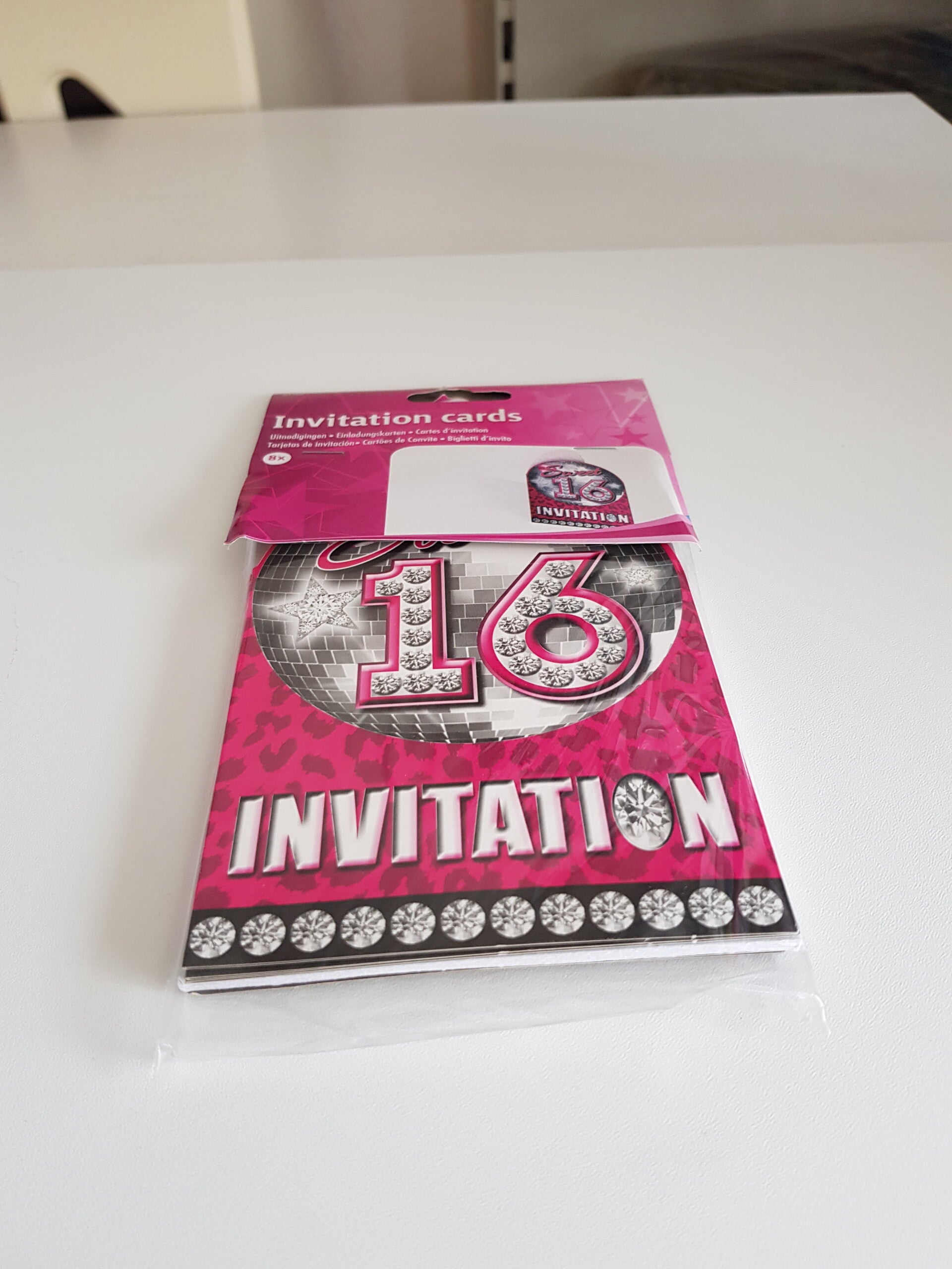 Uitnodigingen sweet sixteen