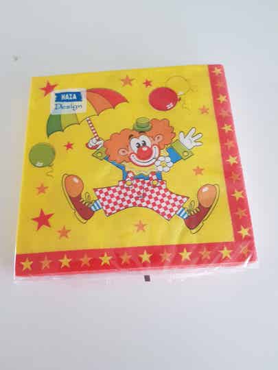Servetten clown