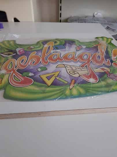 Deurbord geslaagd