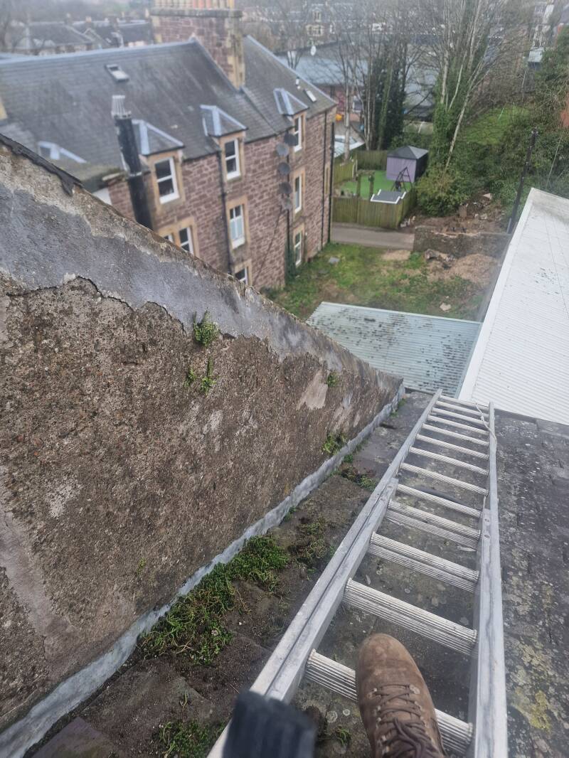 Inspection of traditional roof and stonework in Perthshire