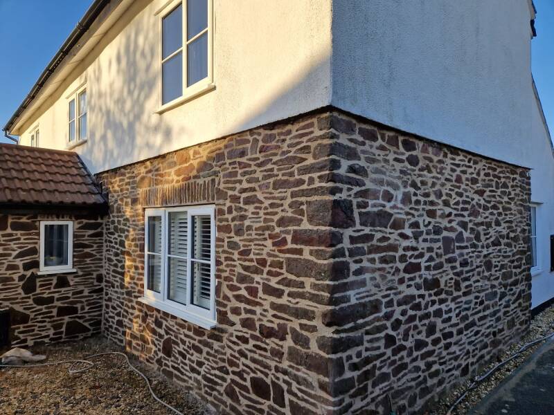 Traditional lime pointing and stonework restoration in Comrie, Perthshire