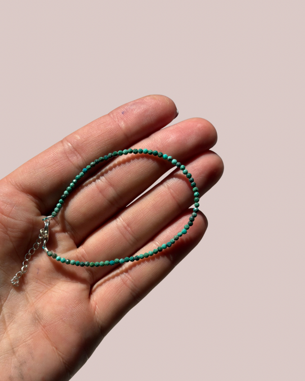 Chrysokoll facettiertes Armband