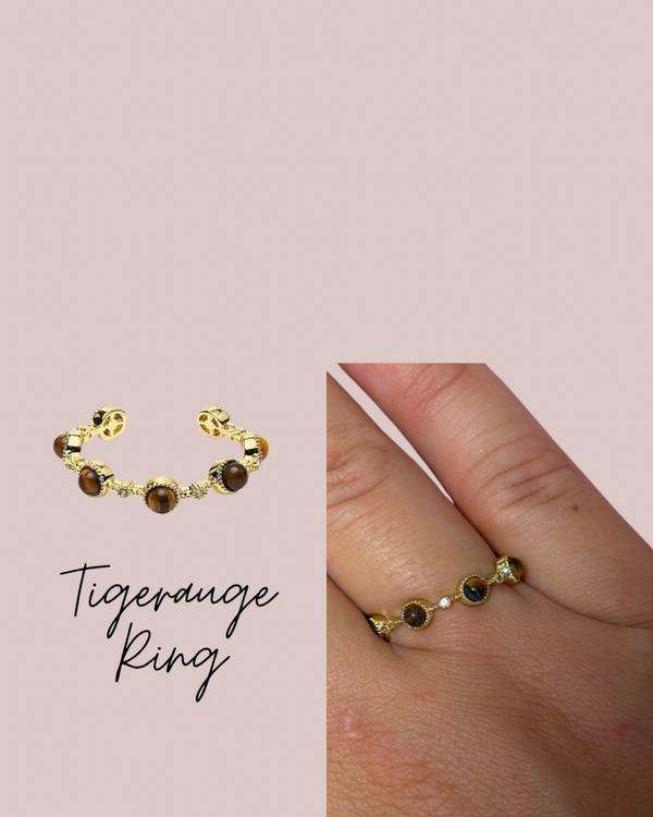 Tigerauge Ring