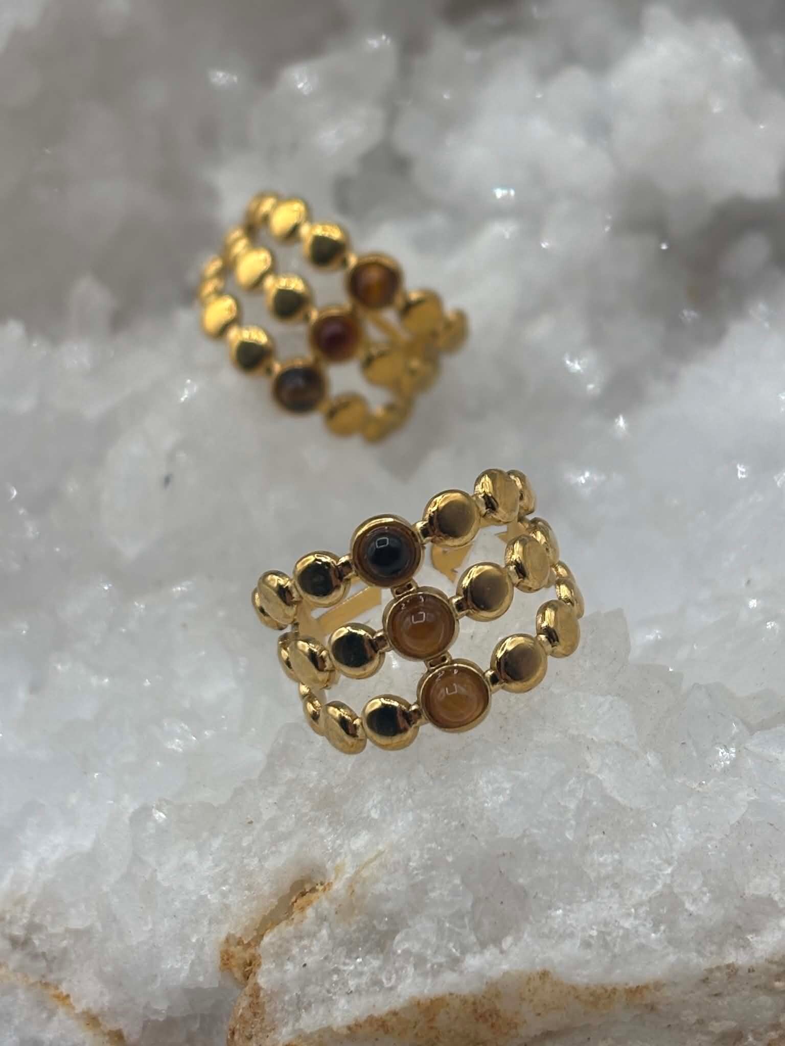Bague oeil de tigre