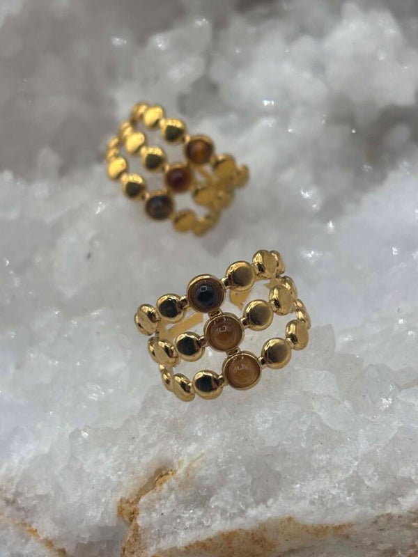 Bague oeil de tigre