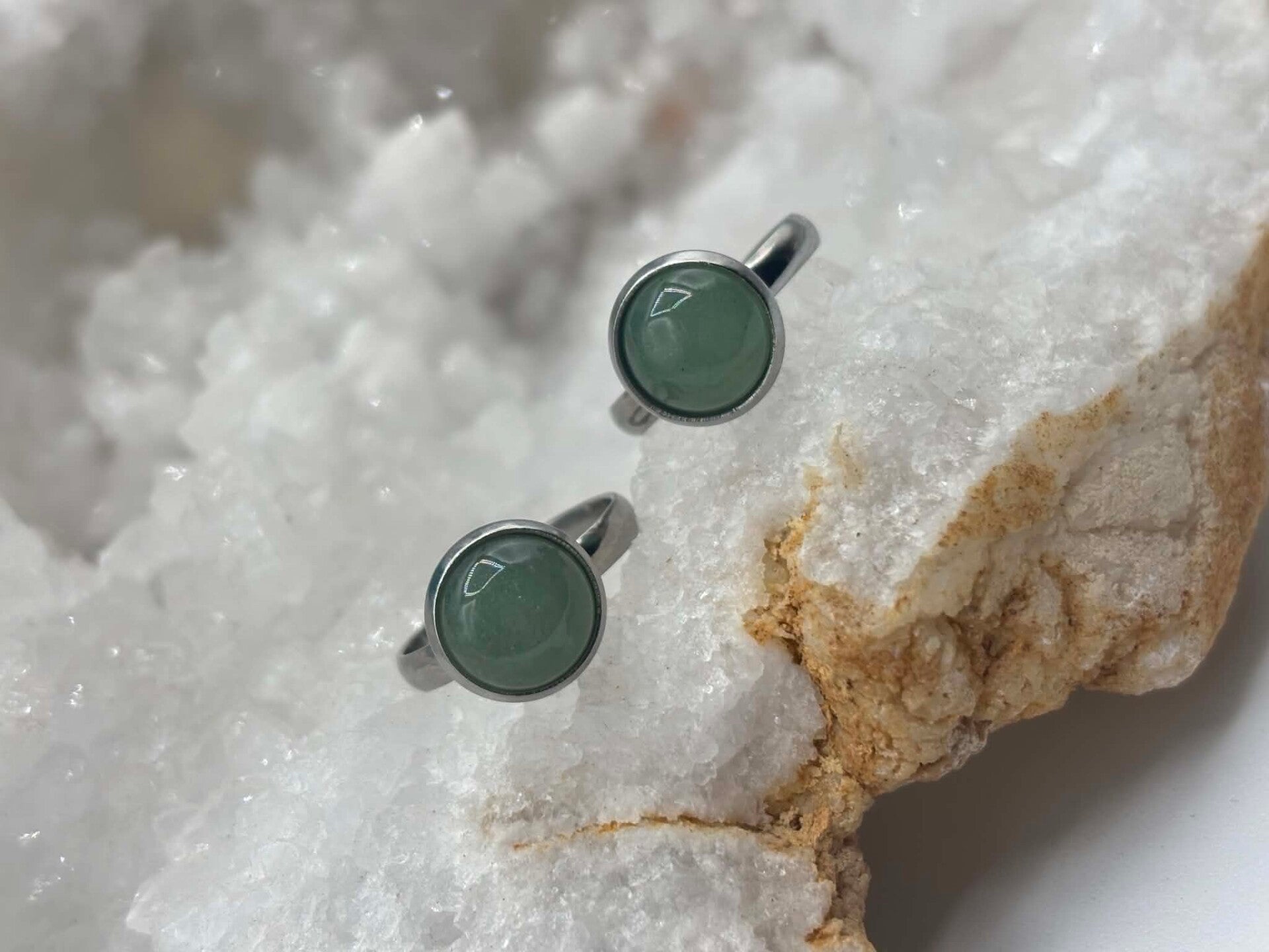 Bague aventurine verte