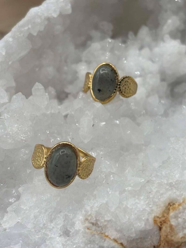 Bague aventurine verte