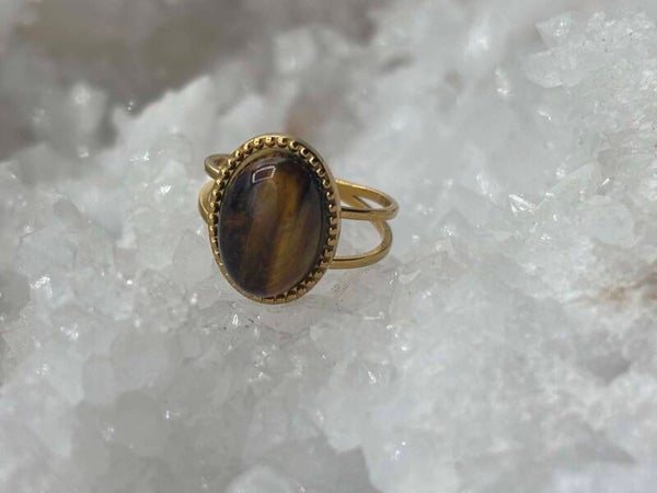 Bague oeil de tigre