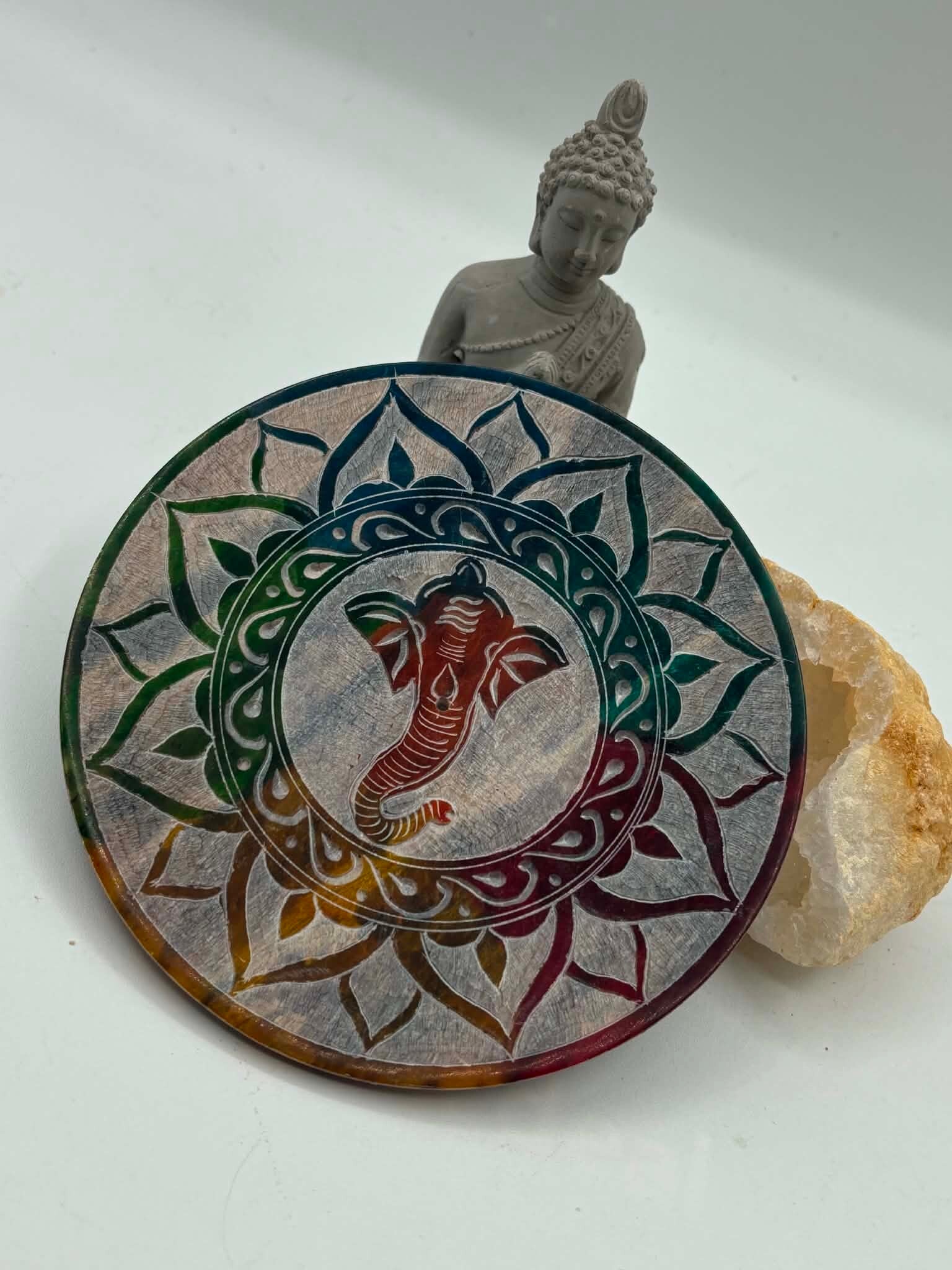 Porte encens pierre Ganesh ( grand )
