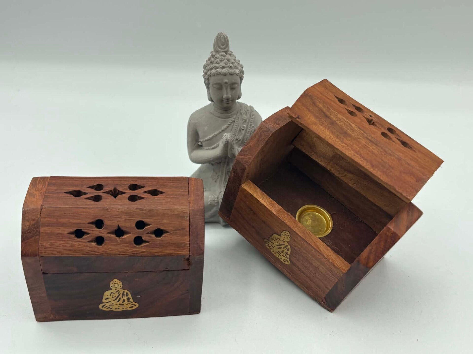 Petit coffret bois encens