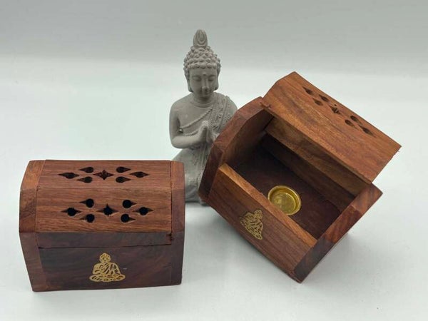 Petit coffret bois encens