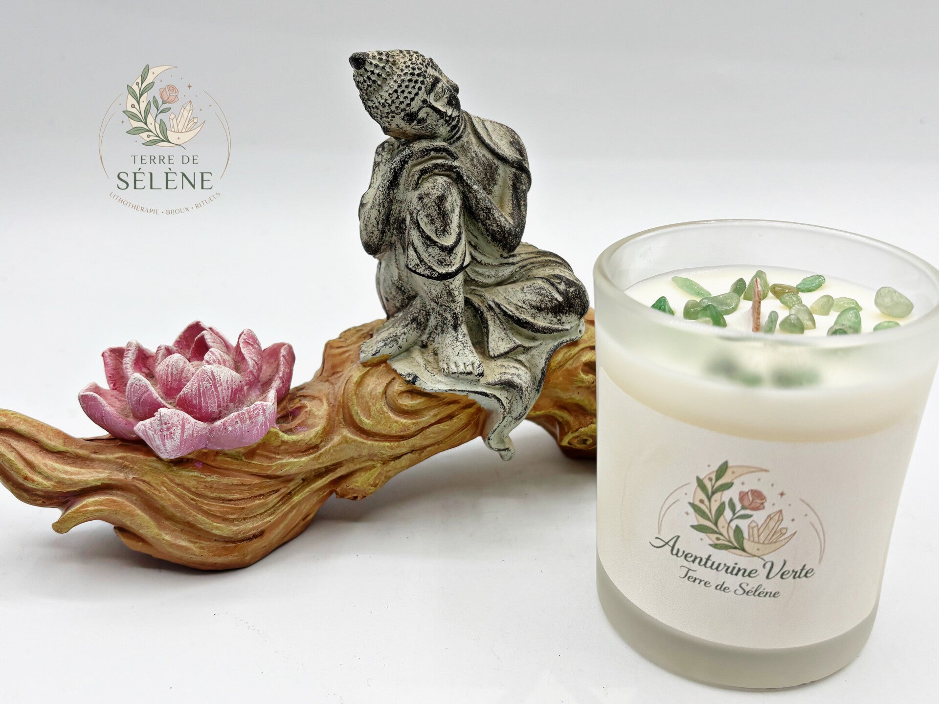 T.S Bougie | Aventurine verte