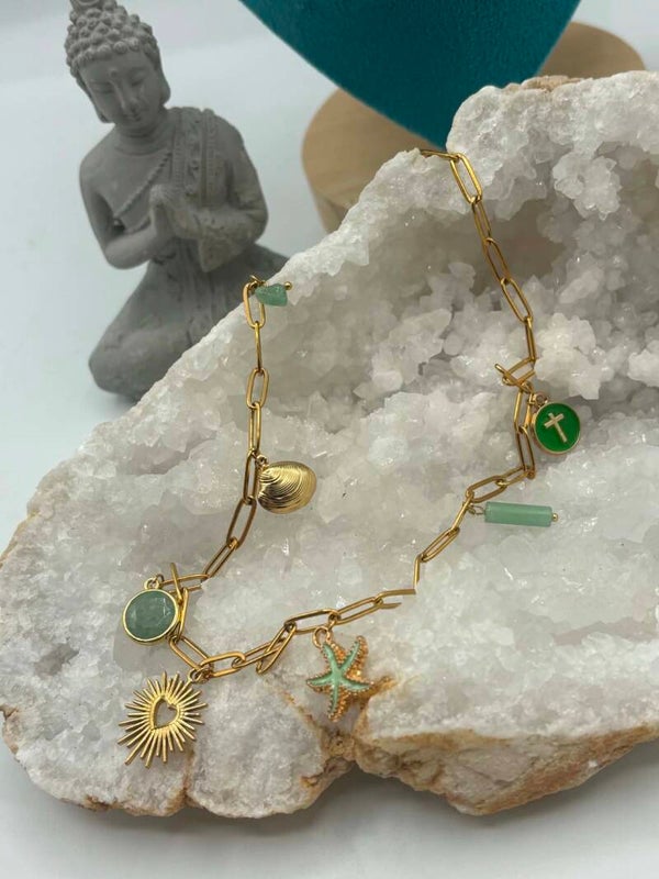 Collier Aventurine verte
