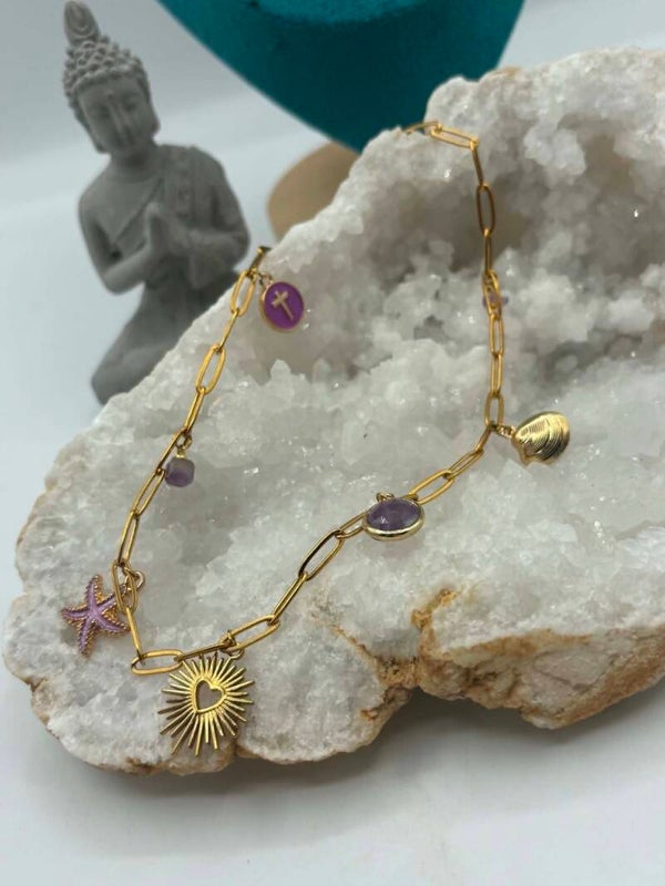 Collier  améthyste