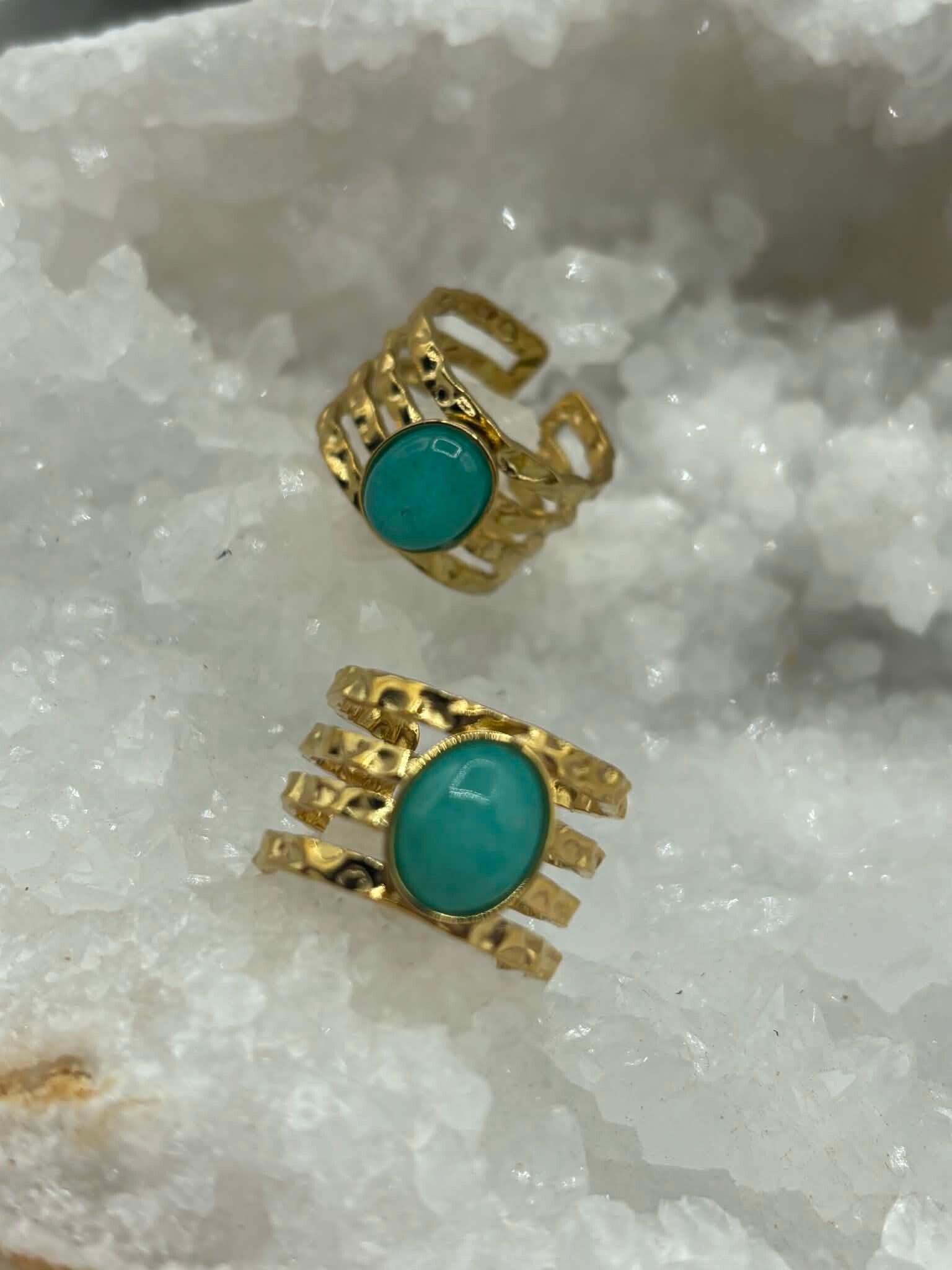 Bague Amazonite