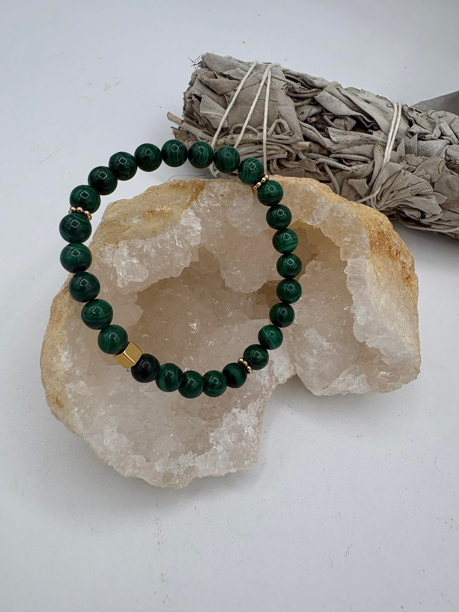 Bracelet en Malachite