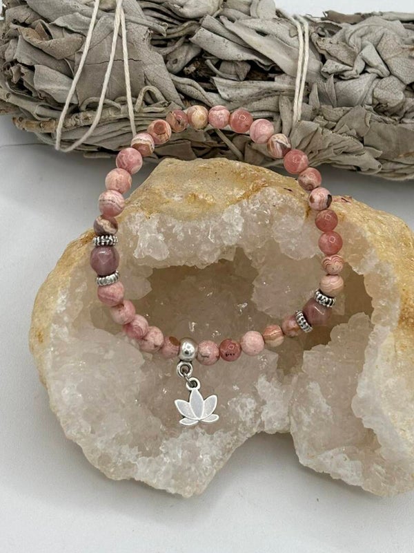 Bracelet en Rhodochrosite