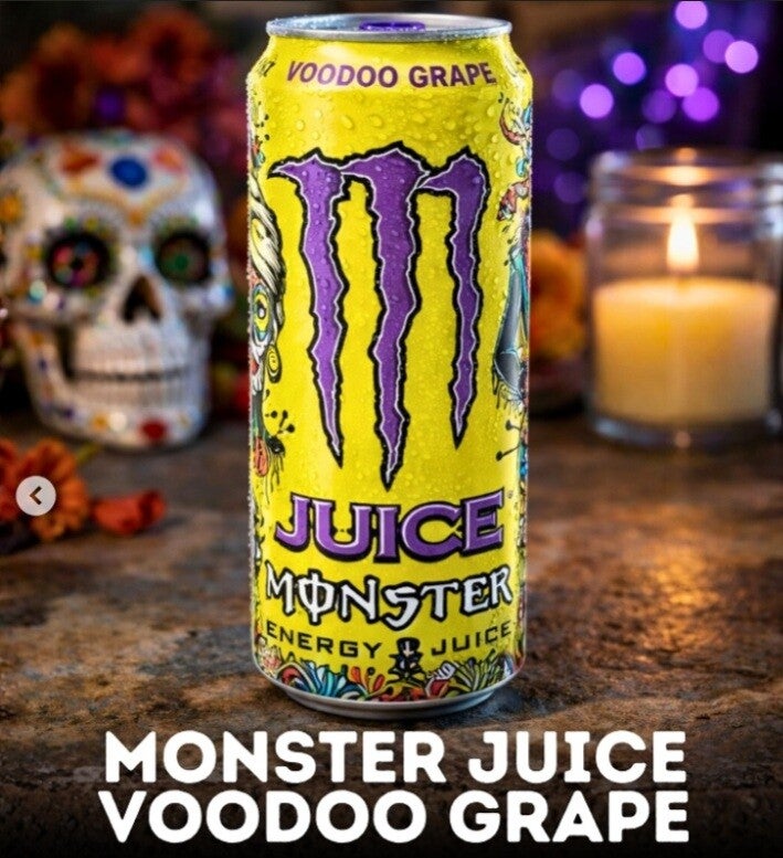 Monster Energy Drink Voodoo Grape Juice 473ml Dose USA