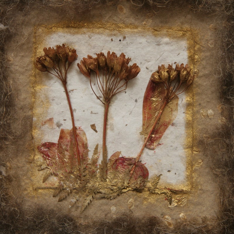handgeschept papier met wol