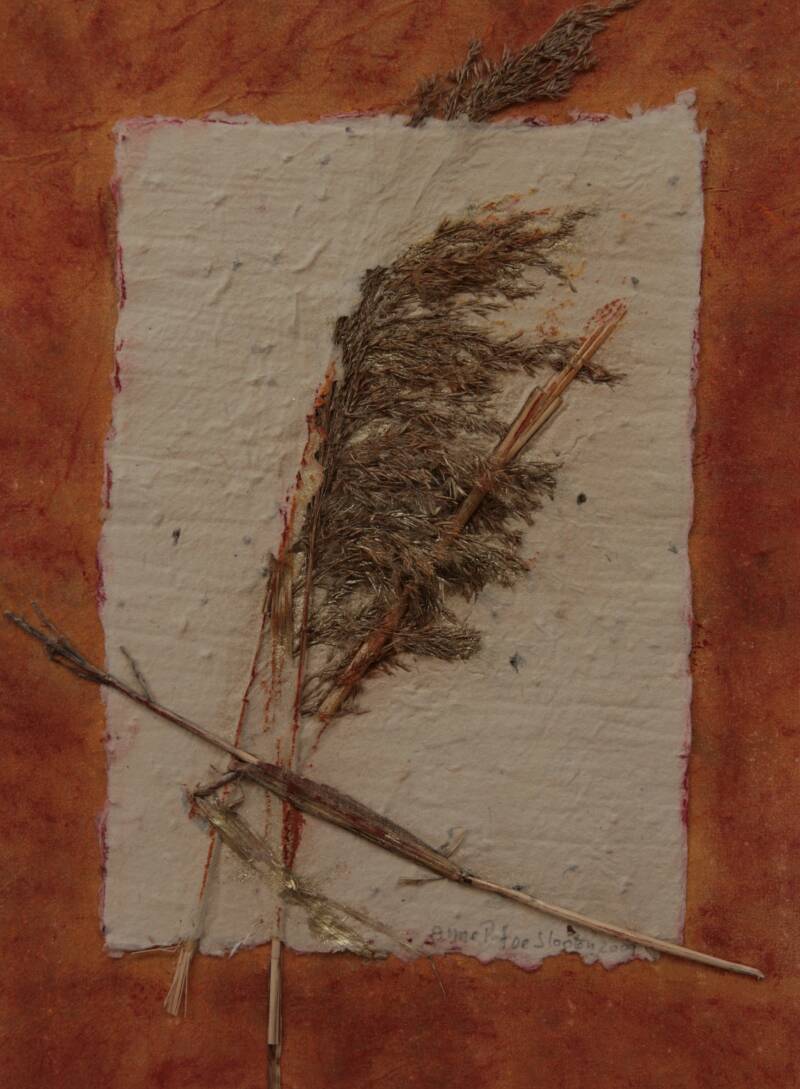 verkochtr handgeschept papier met riet