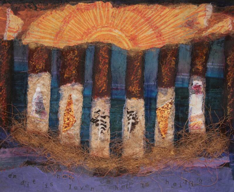 verkocht "dit is het leven en het is heilig" 38x 48