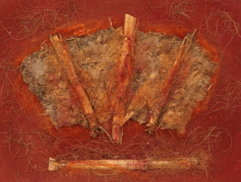 papier van mais en maisstengels 30 x 40