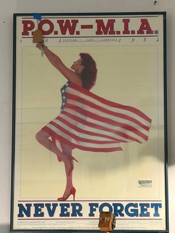POW - MIA Never Forget 1984 Patriotic Poster