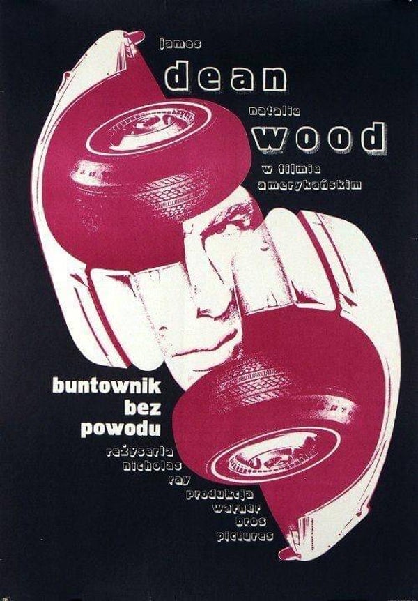 Buntownik Bez Powodu (Rebel Without A Cause) original Polish Film Poster
