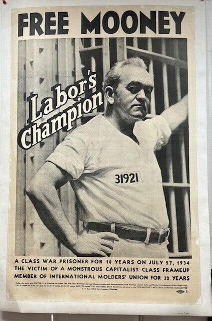 Free Mooney Protest Poster