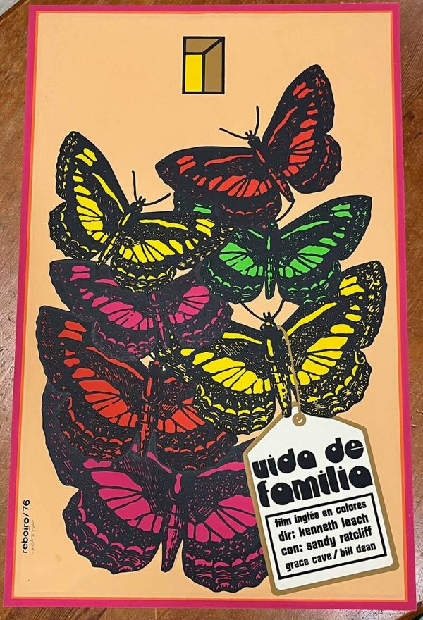 Vida de Familia 1976 Cuban Film signed Antonio Reboiro silkscreen