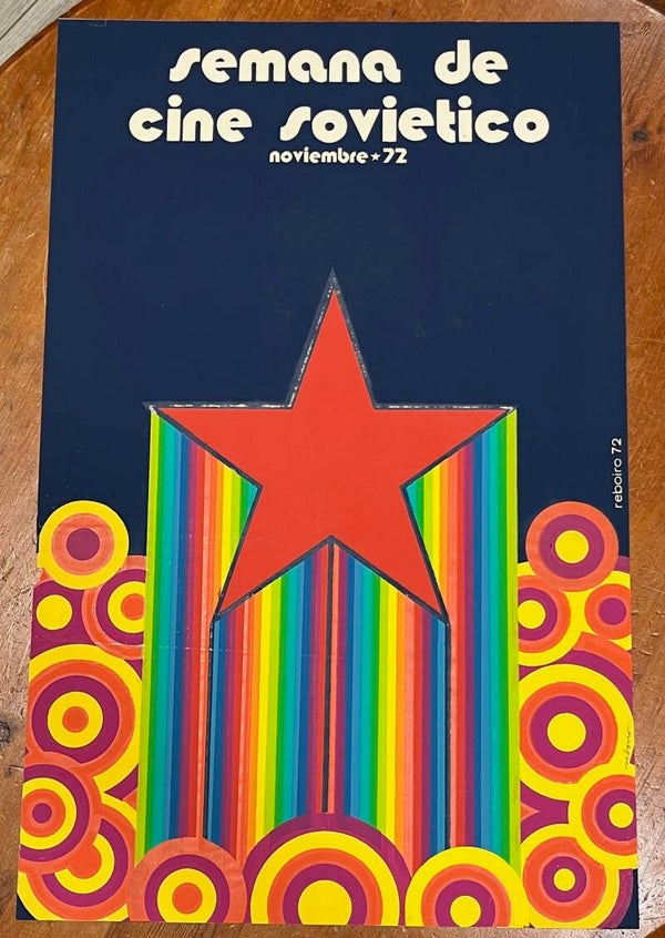Semana de Cinema Sovietico 1972 Antonio Reboiro signed silkscreen