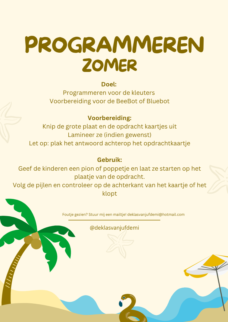 Programmeren op papier, zomer