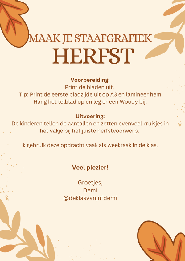 Herfst: maak je eigen staafgrafiek