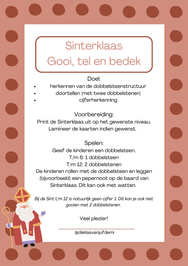 Sinterklaas, Gooi, tel en bedek