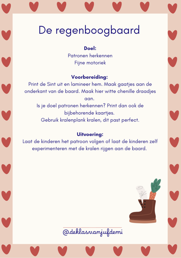 De regenboogbaard van Sinterklaas
