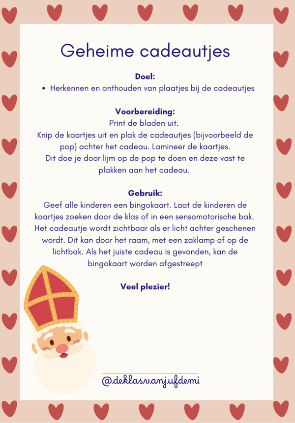 Sinterklaas, geheime cadeautjes