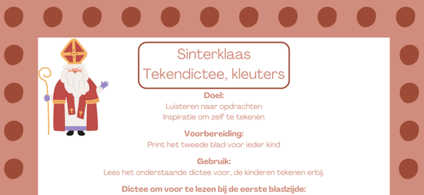 Sinterklaas, tekendictee