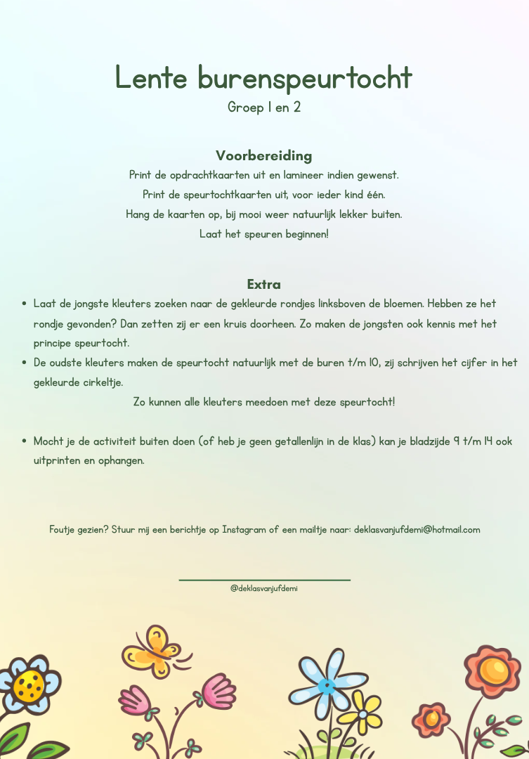 Burenspeurtocht, lente