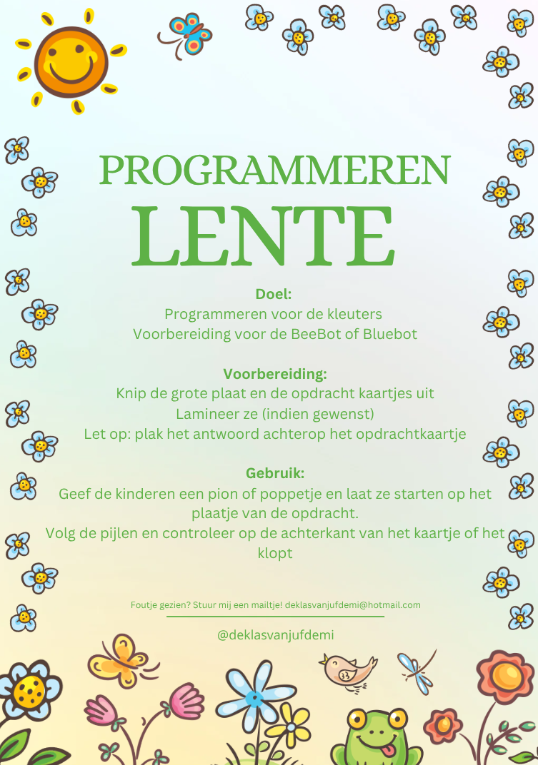 Programmeren op papier, lente