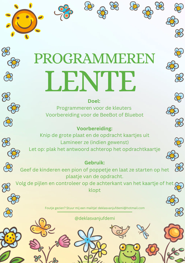 Programmeren op papier, lente