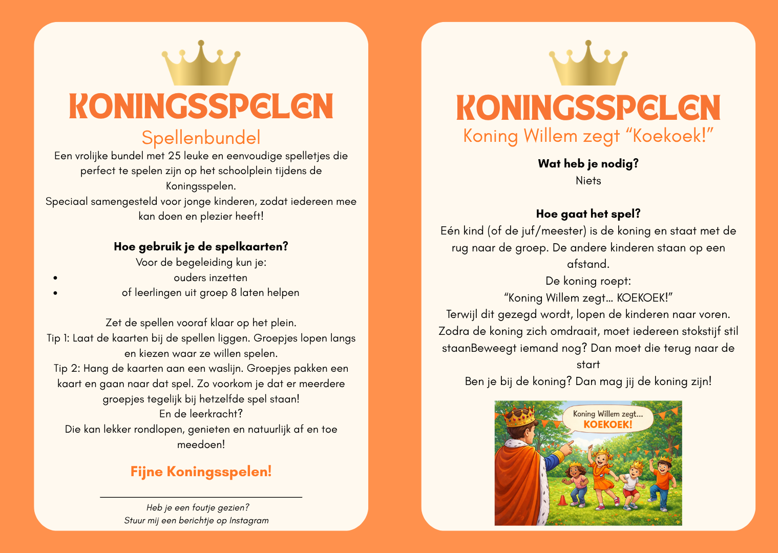 Spellenbundel Koningsspelen