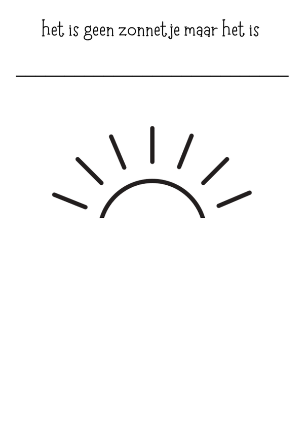 Omdenktekening zomer