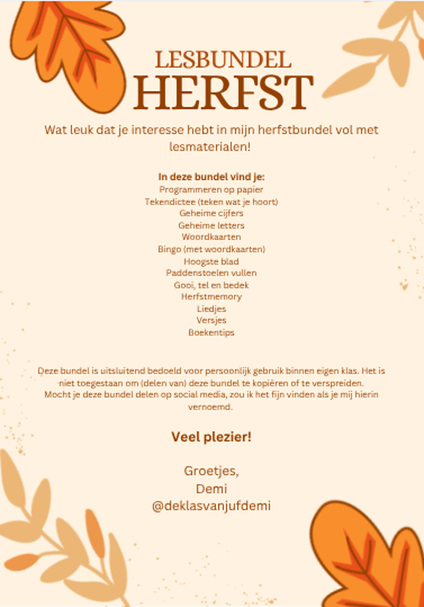 Herfstbundel 2025