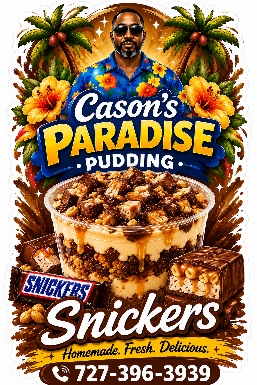 Snickers banana pudding