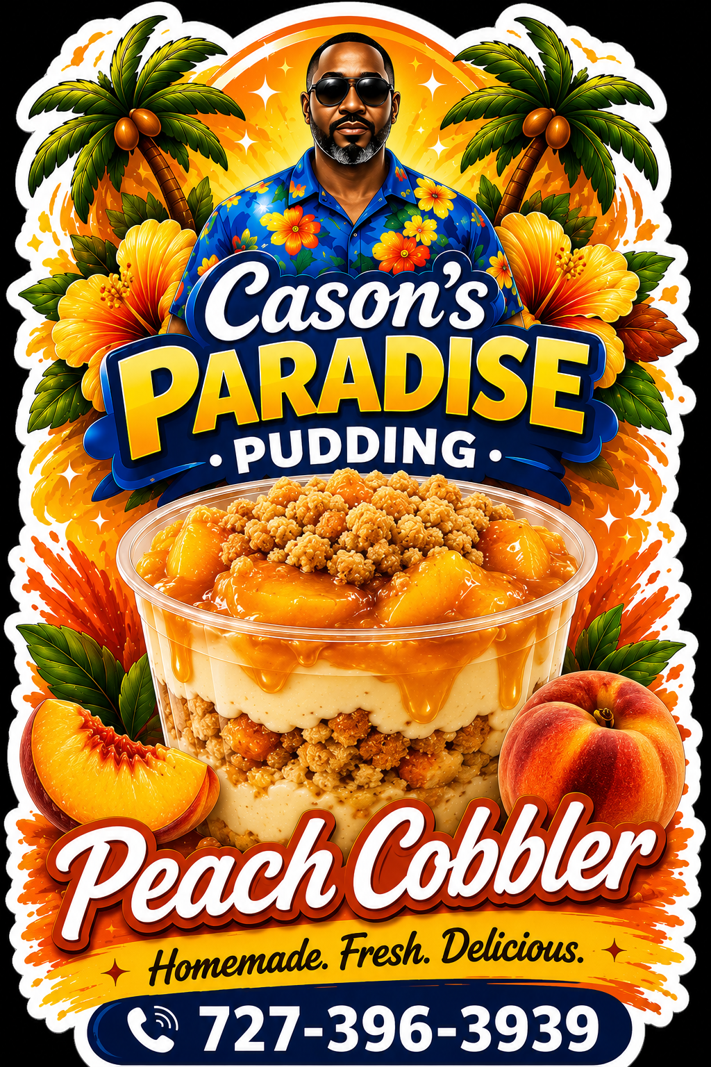 Peach cobbler banana pudding