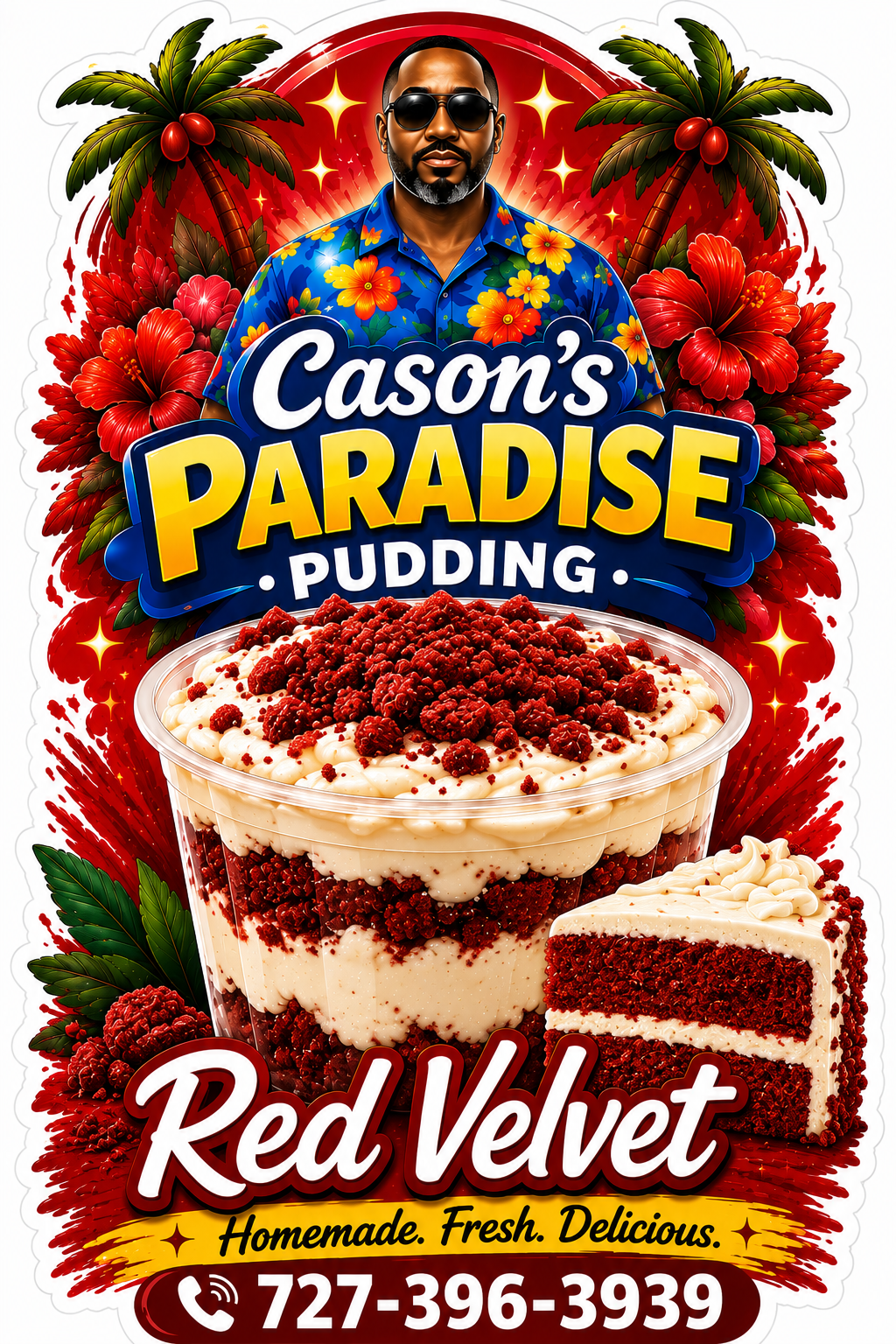 Red Velvet banana pudding