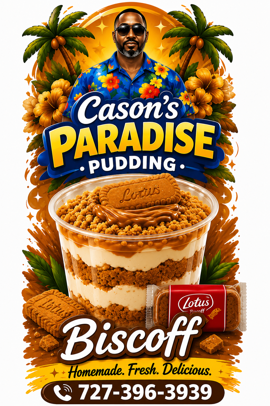 Biscoff banana pudding