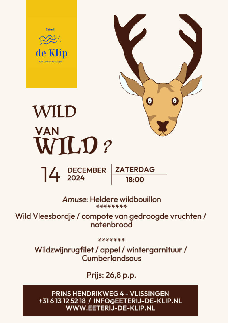Wild van Wild, Wildmenu